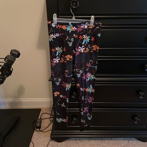 Euc one size Lulalaroe floral leggings